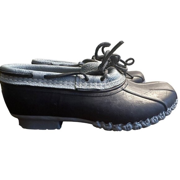 L.L. Bean Shoes - L L Bean Duck Boot Rubber Moc Loafer Shoes Sz 8 Blue 504456 Womens Gardening